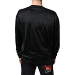 Dolce & Gabbana Black Polyester Pullover Sweatshirt Sweater TSH87108-50
