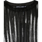 Dolce & Gabbana Black Stripe See Through Long Sleeves Top TSH86568-40