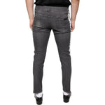 Dolce & Gabbana Black Tattered Cotton Skinny Men Denim Jeans PAN74863-48