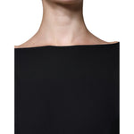 Dolce & Gabbana Black Viscose Cut Out A-line Long Sleeves Mini Dress DR81470-40