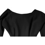 Dolce & Gabbana Black Viscose Cut Out A-line Long Sleeves Mini Dress DR81470-40
