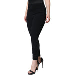 Dolce & Gabbana Black Viscose High Waist Tapered Pants PAN75576-40