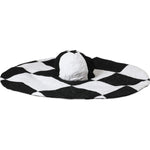 Dolce & Gabbana Black White Checkered Wide Brim Floppy Hat HAT9634-57