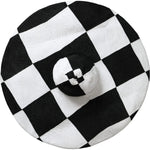 Dolce & Gabbana Black White Checkered Wide Brim Floppy Hat HAT9634-57