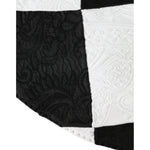 Dolce & Gabbana Black White Checkered Wide Brim Floppy Hat HAT9634-57