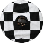 Dolce & Gabbana Black White Checkered Wide Brim Floppy Hat HAT9634-57