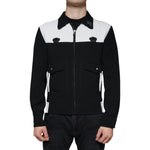 Dolce & Gabbana Black White DG Crown Full Zip Blouson Jacket JKT4084-46