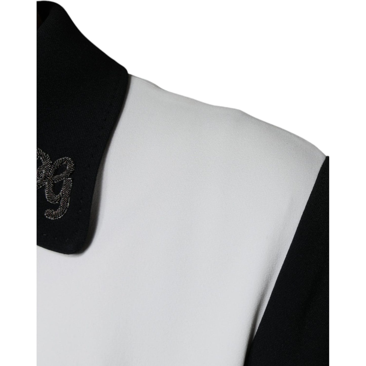 Dolce & Gabbana Black White DG Crown Full Zip Blouson Jacket JKT4084-46