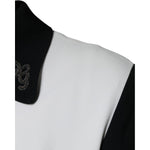 Dolce & Gabbana Black White DG Crown Full Zip Blouson Jacket JKT4084-46