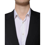 Dolce & Gabbana Black Wool 3 Piece Slim Fit Formal Men Suit KOS2260-44