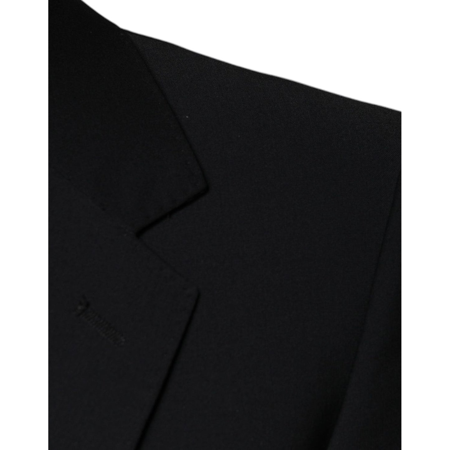 Dolce & Gabbana Black Wool 3 Piece Slim Fit Formal Men Suit KOS2260-44