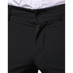Dolce & Gabbana Black Wool 3 Piece Slim Fit Formal Men Suit KOS2260-44