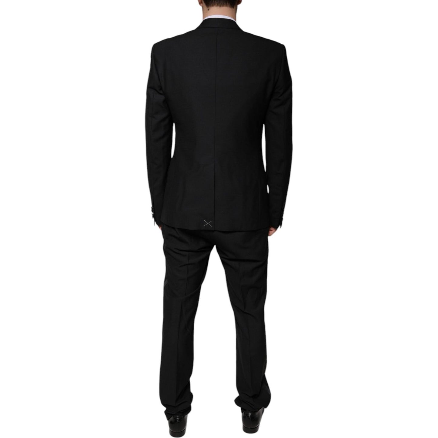 Dolce & Gabbana Black Wool 3 Piece Slim Fit Formal Suit KOS2262-50