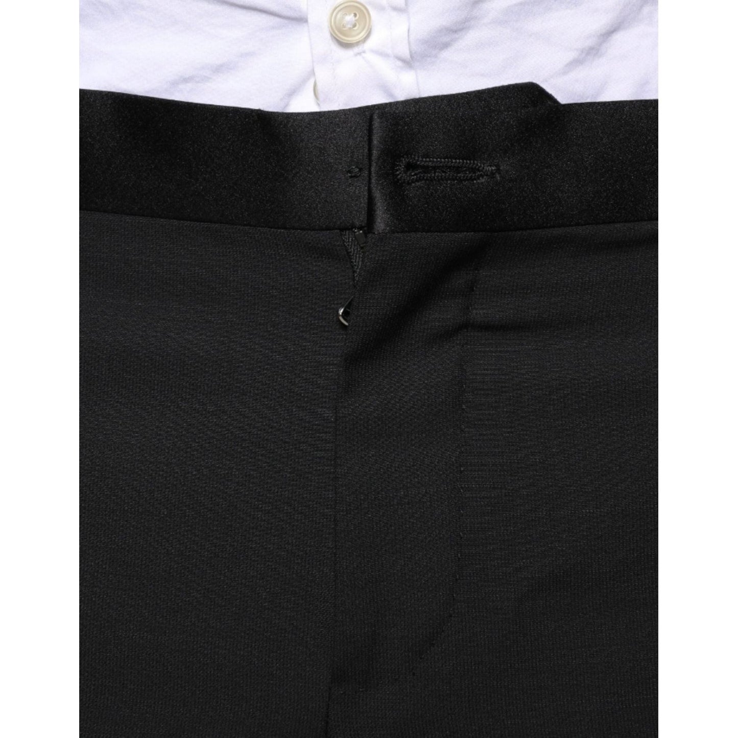 Dolce & Gabbana Black Wool 3 Piece Slim Fit Formal Suit KOS2262-50