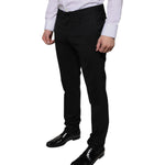 Dolce & Gabbana Black Wool Skinny Dress Formal Pants PAN75333-48