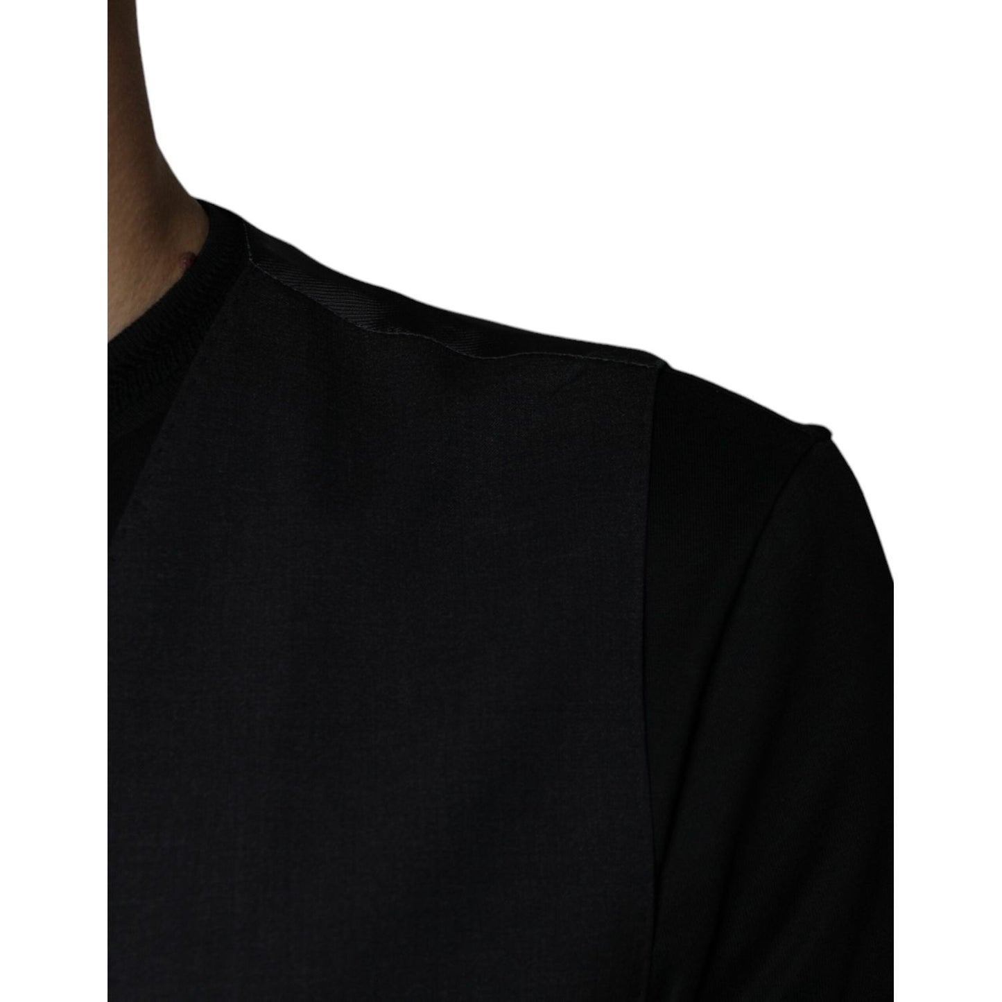 Dolce & Gabbana Black Wool Waistcoat Dress Formal Vest TSH87112-52