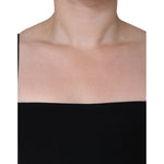 Dolce & Gabbana Black Zipper Bodycon Sheath Midi Dress DR281291-40