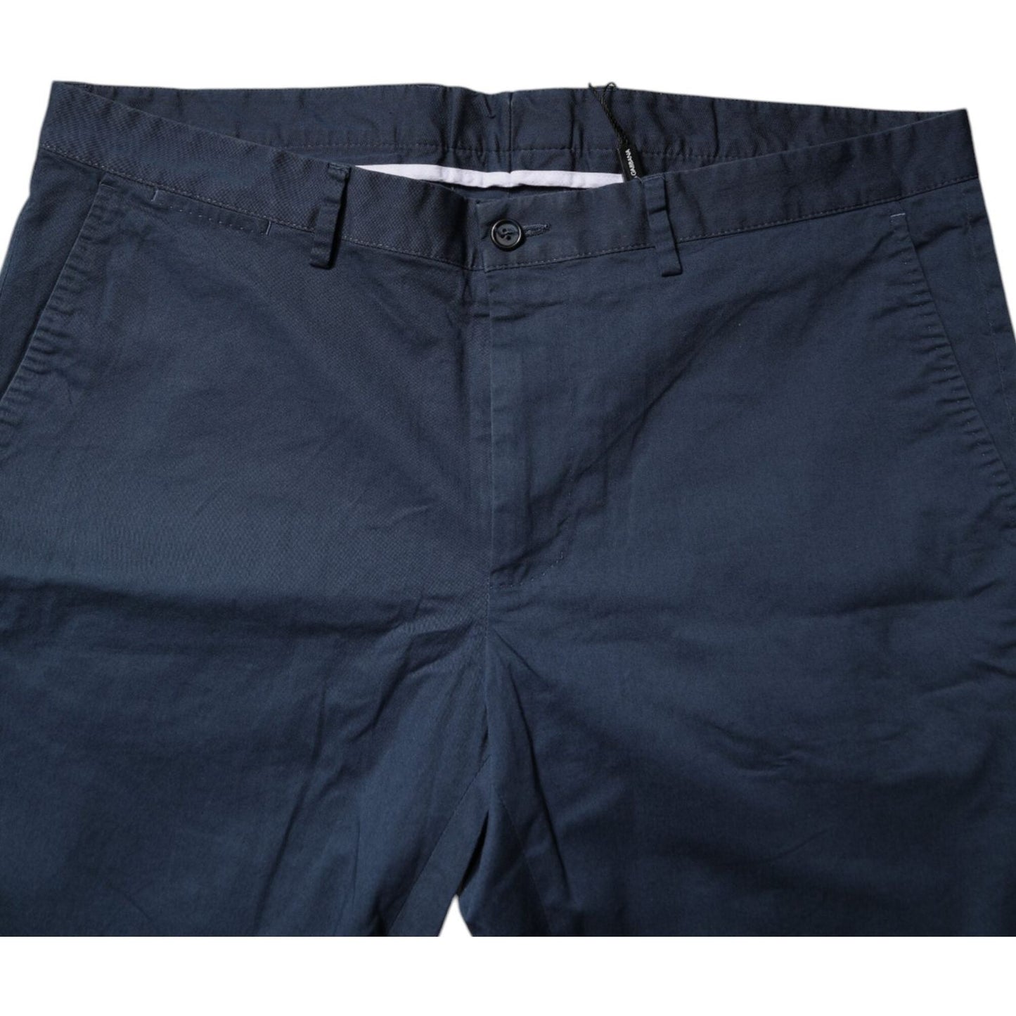 Dolce & Gabbana Blue Cotton Mid Waist Men Bermuda Shorts PAN75719-54