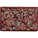 Dolce & Gabbana Bordeaux Velvet Gold Frame Clutch Evening Bag BAG4131