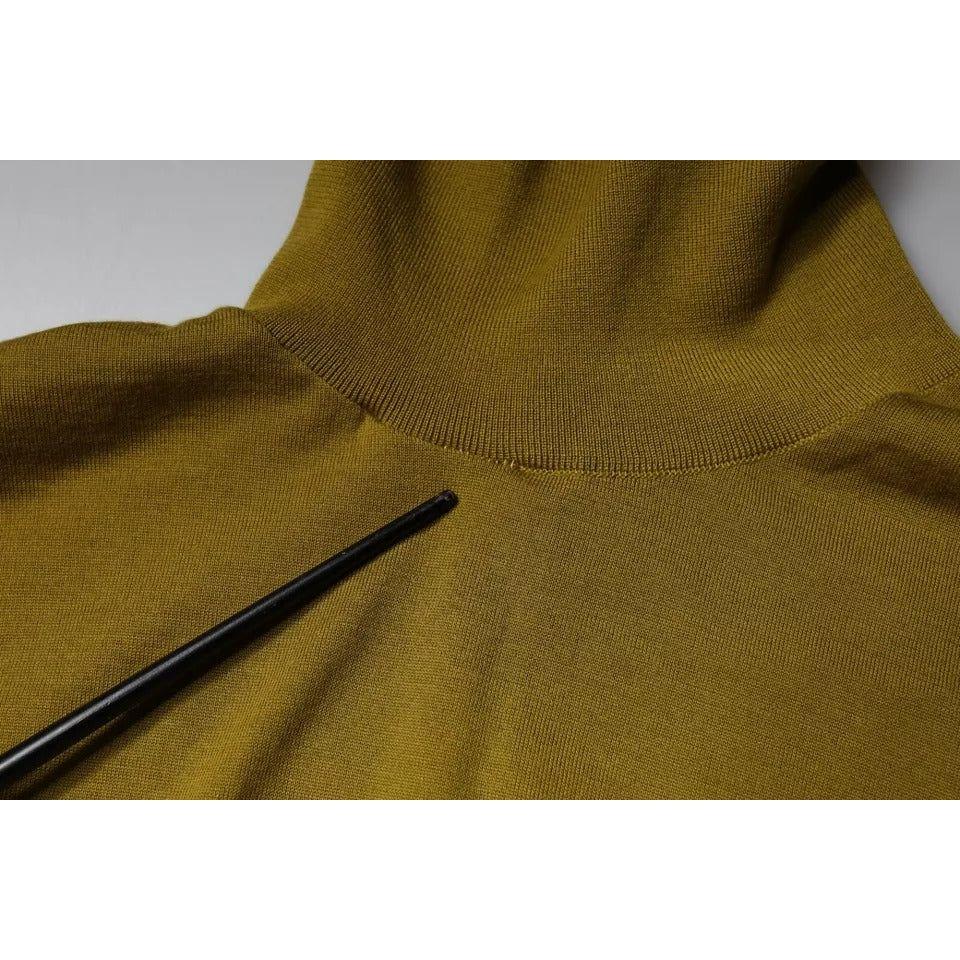 Dolce & Gabbana Brown Cashmere Turtleneck Pullover Sweater TSH86983-46