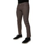 Dolce & Gabbana Brown Cotton Stretch Chino Pants PAN75203-46