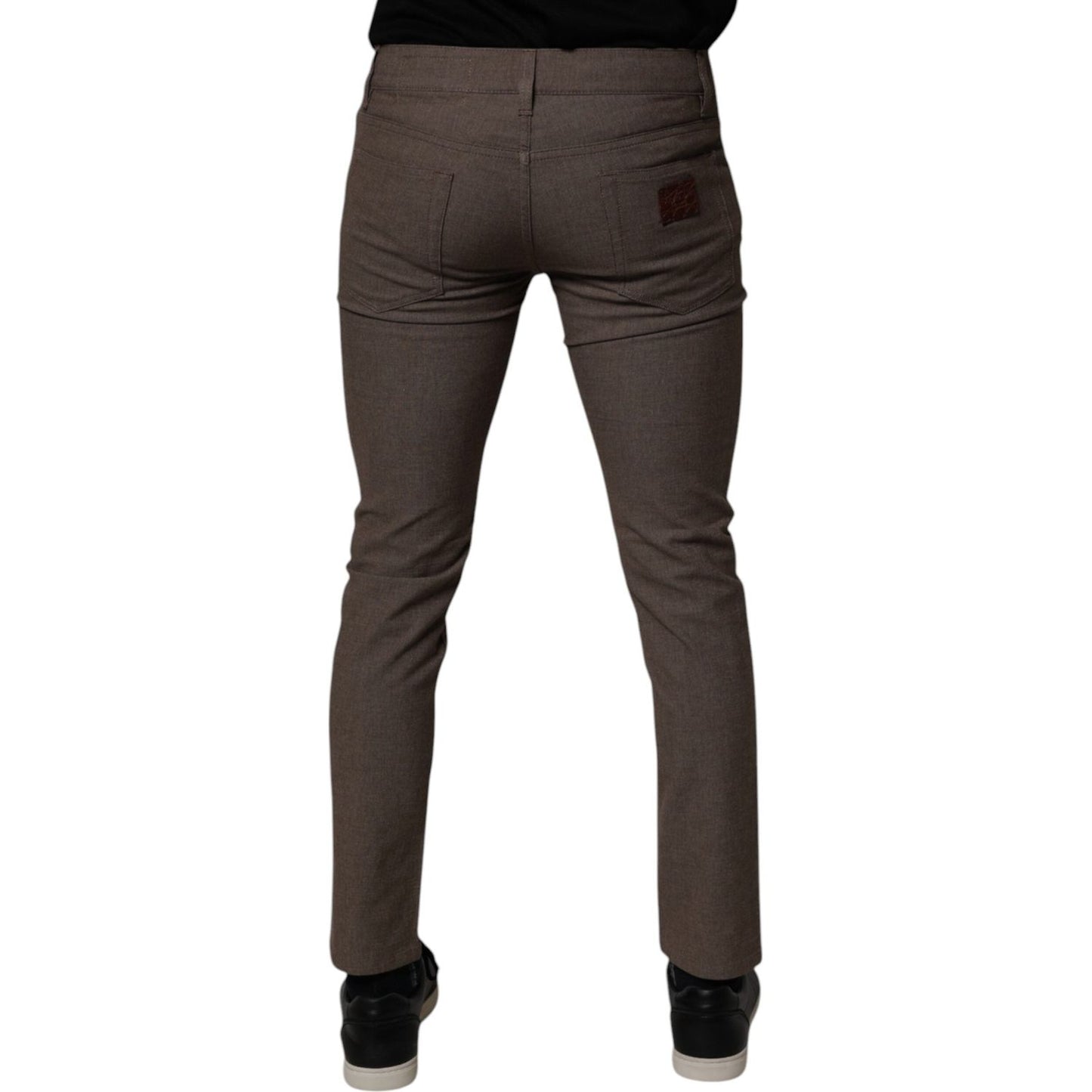 Dolce & Gabbana Brown Cotton Stretch Chino Pants PAN75203-46