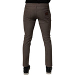 Dolce & Gabbana Brown Cotton Stretch Chino Pants PAN75203-46
