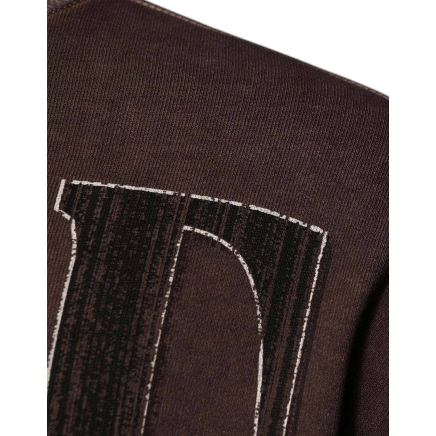 Dolce & Gabbana Brown Logo Print Crew Neck Pullover Sweater TSH87586-48