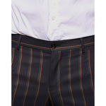 Dolce & Gabbana Brown Stripes Skinny Men Dress Pants PAN75347-48