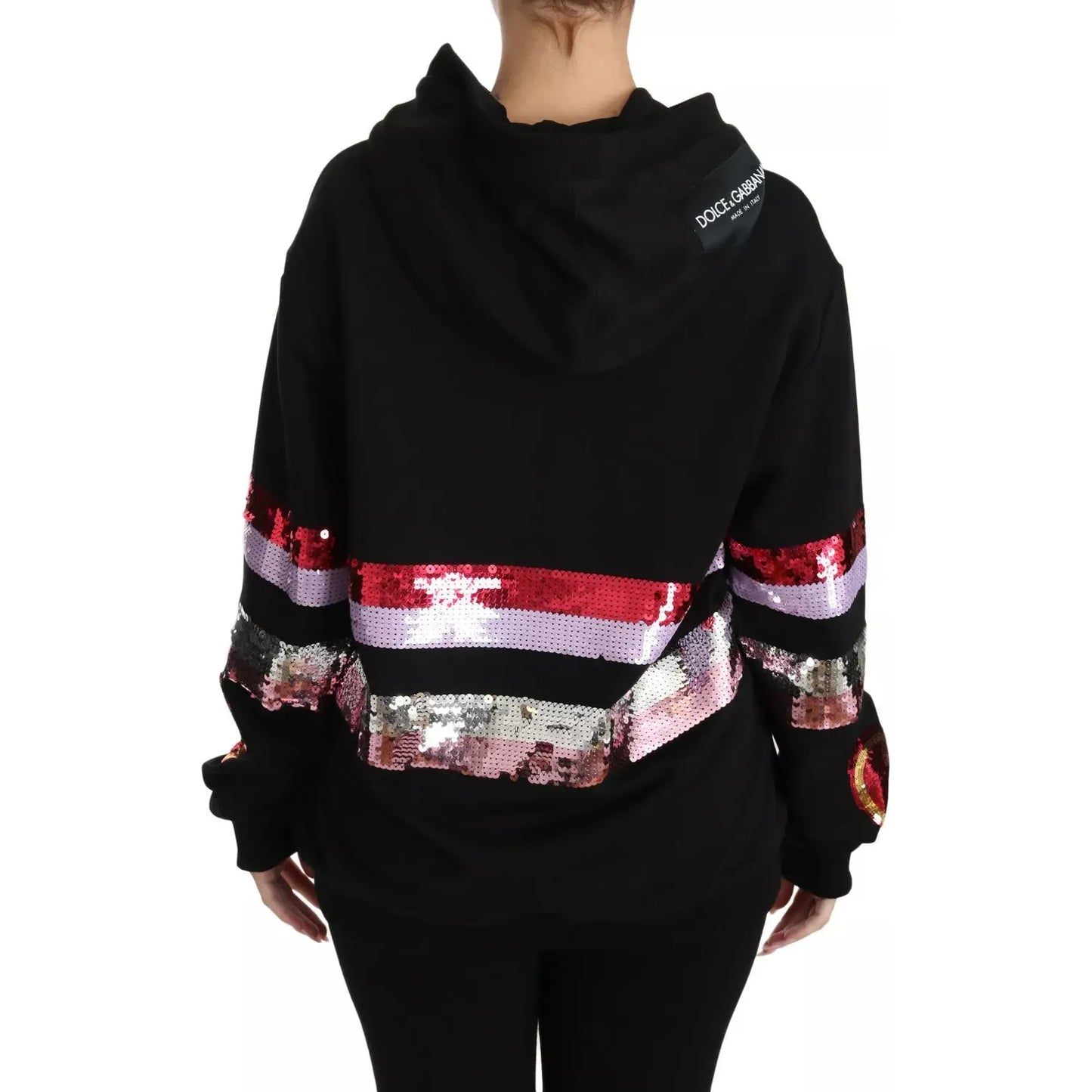 Dolce & Gabbana DG Sequined Hooded Pullover Sweater TSH3018#2