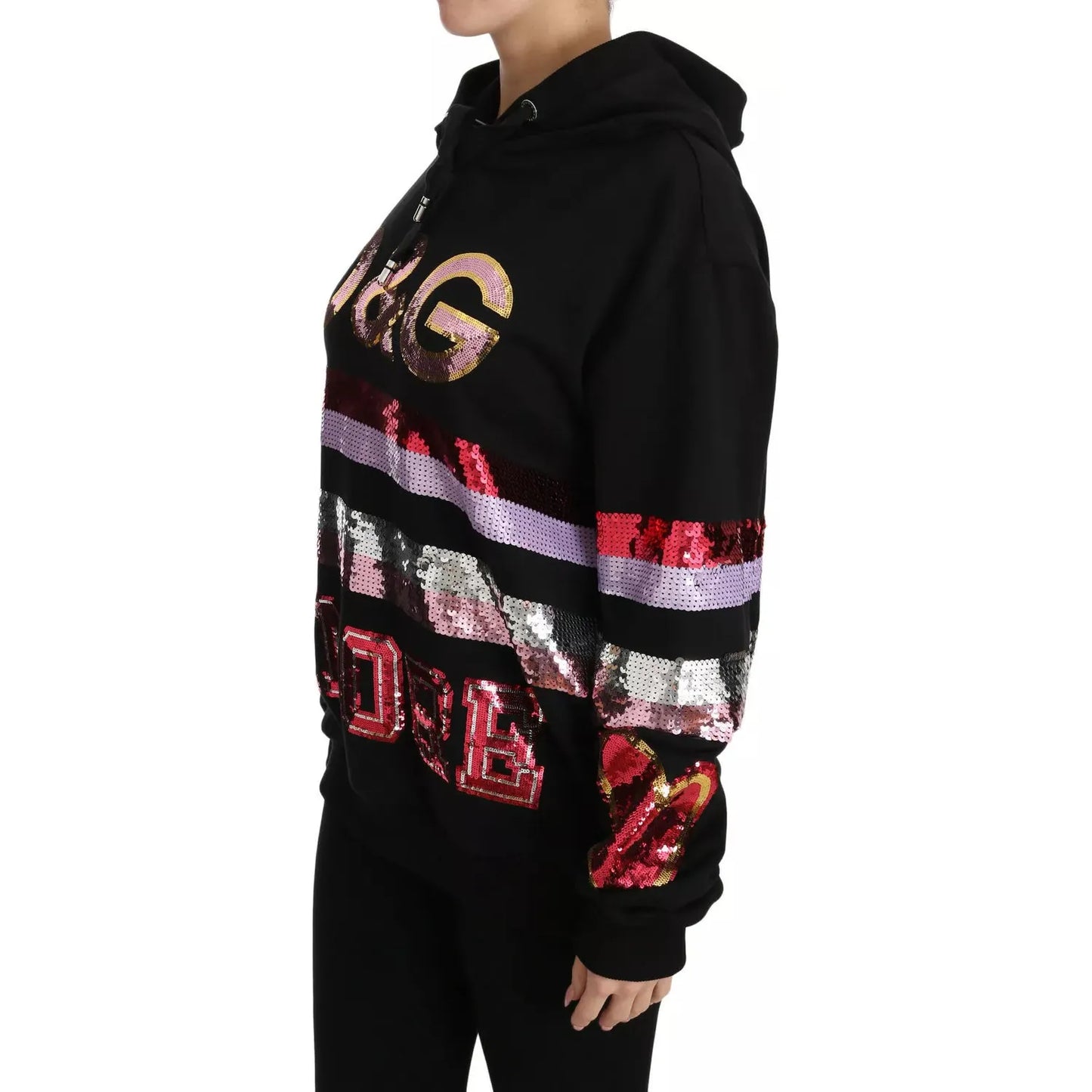 Dolce & Gabbana DG Sequined Hooded Pullover Sweater TSH3018#2