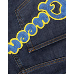Dolce & Gabbana Dark Blue QUEEN Cotton Skinny Denim Jeans PAN75580-42