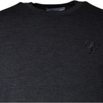 Dolce & Gabbana Dark Gray Wool Crew Neck Pullover Sweater TSH86990-46