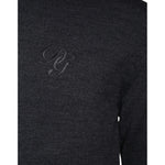 Dolce & Gabbana Dark Gray Wool Crew Neck Pullover Sweater TSH86990-46