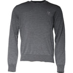 Dolce & Gabbana Dark Gray Wool Crew Neck Pullover Sweater TSH87056-50