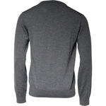 Dolce & Gabbana Dark Gray Wool Crew Neck Pullover Sweater TSH87056-50