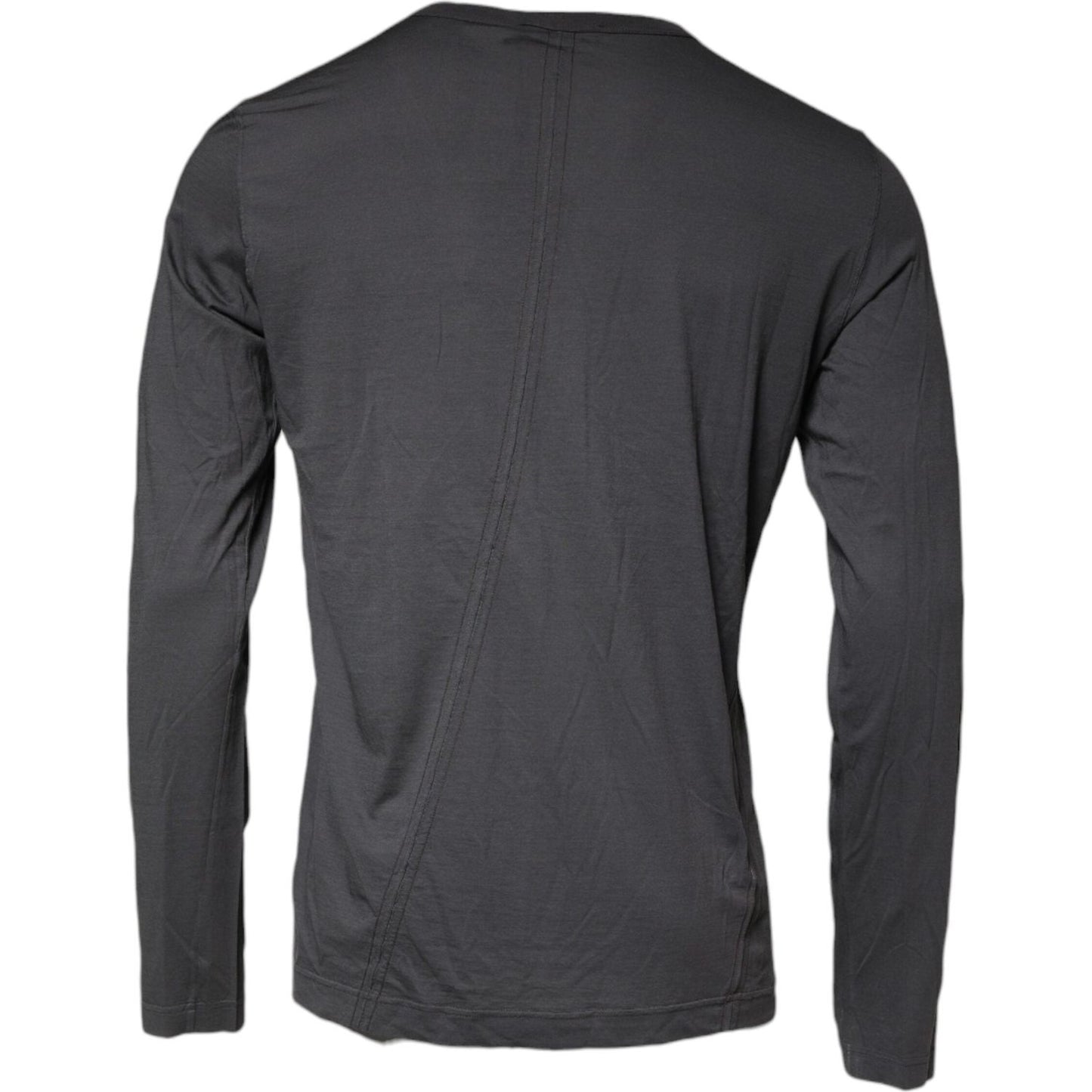 Dolce & Gabbana Gray Crown Bee Embroidery Pullover Sweater TSH86888-52