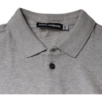 Dolce & Gabbana Gray Crown Collared ShortSleeve Polo T-shirt TSH86895-44