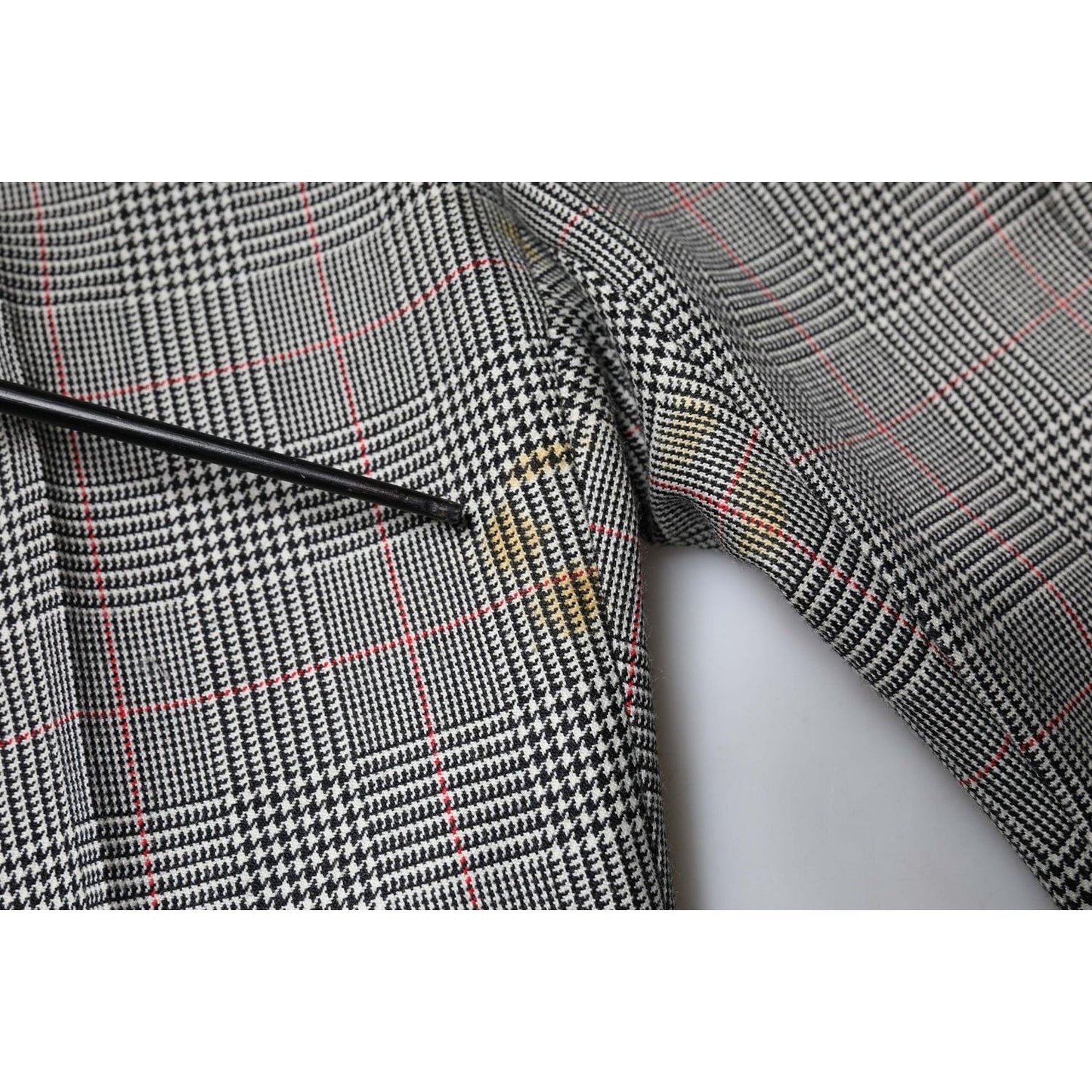 Dolce & Gabbana Gray Plaid Wool Mid Waist Women Tapered Pants PAN75520-42