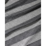 Dolce & Gabbana Gray Stripes Long Sleeve Round Neck Pullover Sweater TSH86991-46