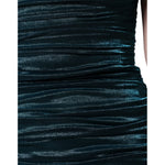 Dolce & Gabbana Green Silk Blend Satin Fitted Strapless Dress DR28060-40