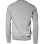Dolce & Gabbana Light Gray Wool Crew Neck Pullover Sweater TSH86979-50