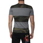Dolce & Gabbana Multicolor Camouflage Cotton Crew Neck T-shirt TSH86588-44