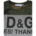 Dolce & Gabbana Multicolor Camouflage Cotton Crew Neck T-shirt TSH86588-44