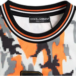 Dolce & Gabbana Multicolor Camouflage Crew Neck Pullover Sweater TSH86410-54