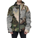 Dolce & Gabbana Multicolor Camouflage Full Zip Hooded Jacket JKT41224-52