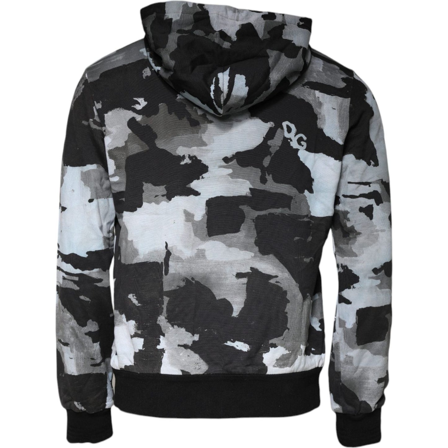 Dolce & Gabbana Multicolor Camouflage Men Hooded Sweater TSH87053-52