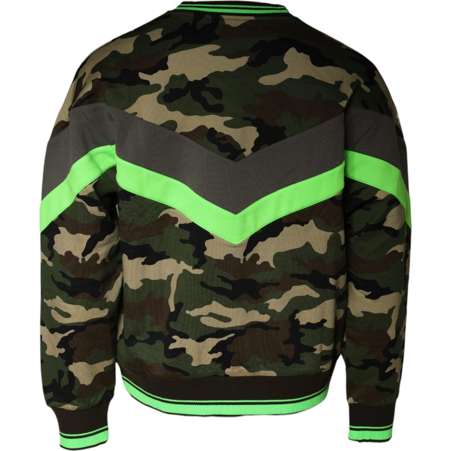Dolce & Gabbana Multicolor Camouflage Sweatshirt Sweater TSH86729-48