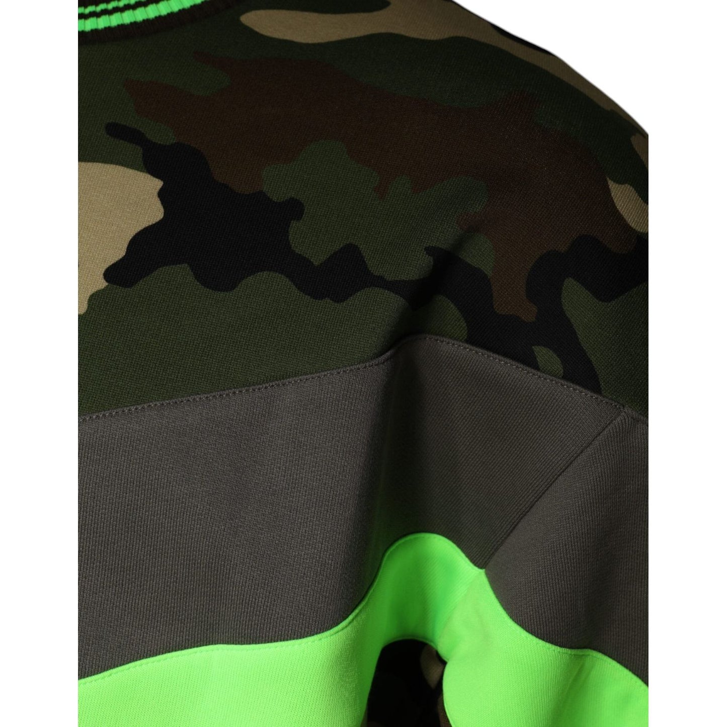 Dolce & Gabbana Multicolor Camouflage Sweatshirt Sweater TSH86729-48