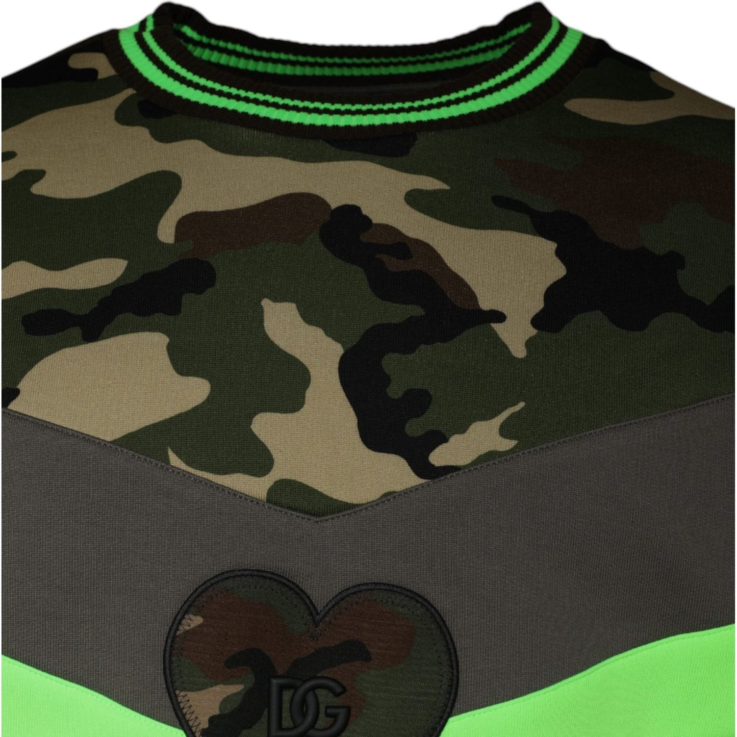 Dolce & Gabbana Multicolor Camouflage Sweatshirt Sweater TSH86729-48